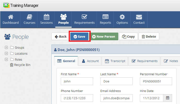 SaveUpdatedPersonRecord